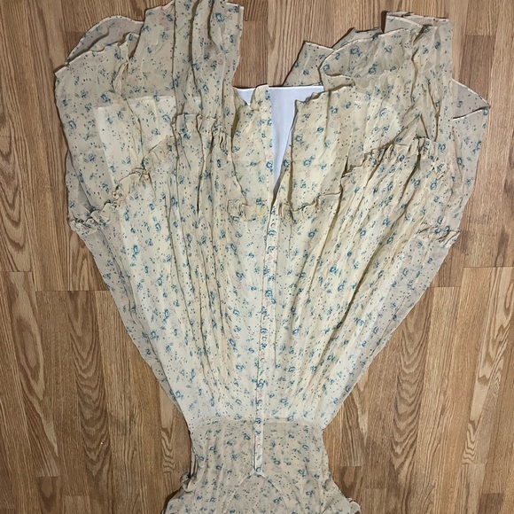 LOVESHACKFANCY Andie Silk Midi Dress Size 4 - Picture 6 of 10